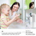 white hands free soap dispenser